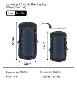 Down Compression Outdoor Storage Bag (Option: Reef Blue L Code)