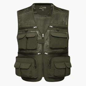 Multi-pocket Men's Professional Photography Vest (Option: Army Green-L)