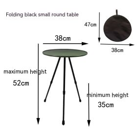 Outdoor Camping Folding Aluminum Alloy Tripod Table (Option: Green Buggy Bag)