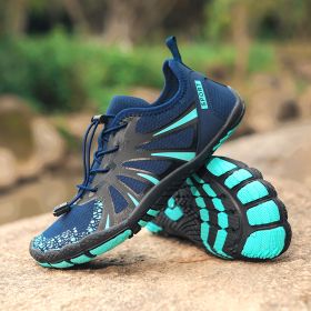 Men's And Women's Outdoor Breathable Quick-drying Shoes Waterproof Beach (Option: 2026 Dark Blue-38)