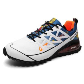 Men's Outdoor Off-road Running Shoes Air Cushion Mountaineering (Option: Ice Blue-40)