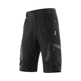 Outdoor Mountaineering Downhill Off Road Mountain Bike Five Point Cycling Shorts (Option: Black-Asian Size L)