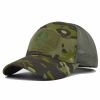 1pc Breathable Tactical Baseball Cap; Multi-color Mesh Sun Hat With Skull Pattern; For Outdoor Hunting And Hiking