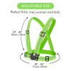 1pc Highlight Reflective Straps; Clothing Adjustable Safety Vest; Elastic Band For Adults And Children; Night Running Riding Gear