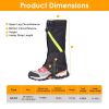 Leg Gaiters Waterproof Snow Boot Gaiters Snow Legging Shoe Gaiters Leg Cover for Walking Hunting Mountain Climbing Snowshoeing