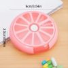 1pc Cute Fruit Shape Medicine Box; Portable Rotating Pill Box For Outdoor Travel Camping Household