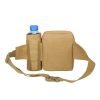 Tactical Waist Bag Denim Waistbag With Water Bottle Holder For Outdoor Traveling Camping Hunting Cycling