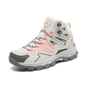 Hiking Same High-top Outdoor Shoes Sneaker (Option: Pink-46)