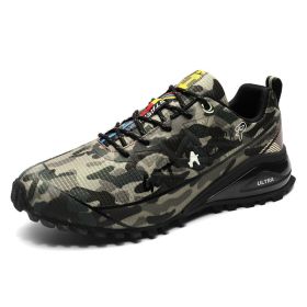 Men's Outdoor Off-road Running Shoes Air Cushion Mountaineering (Option: Camouflage-45)