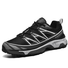 Running Shoes Mesh Sneakers Hiking Boots (Option: Peat Black-42)